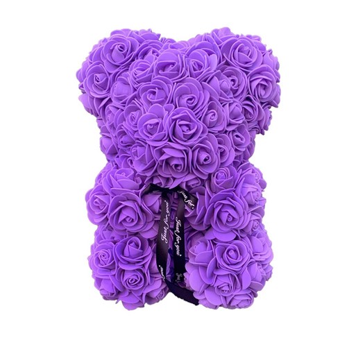 Artificial rose teddy bear - artificial,