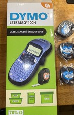 Dymo LetraTag LT-100H Label Maker Handheld Label Printer 3 x printer tape