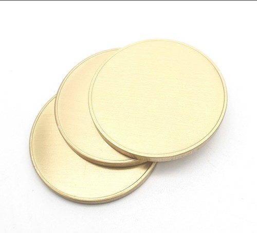 Solid brass coins 40mm - brass,