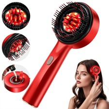 Electric Scalp Massage Comb Hair Growth Red Light Therapy Brush Head Massager