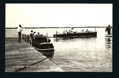 Clear lake iowa 1940s - iowa, rppc