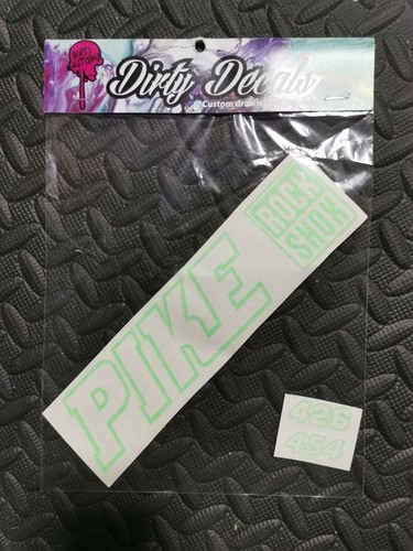 Rock shox pike decals - shox,