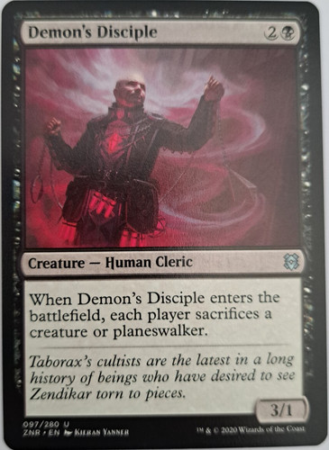 Demon disciple zendikar - disciple,