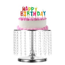 Metal Cake Stand with Crystal