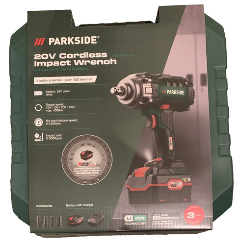 Parkside cordless 20v impact - parkside,