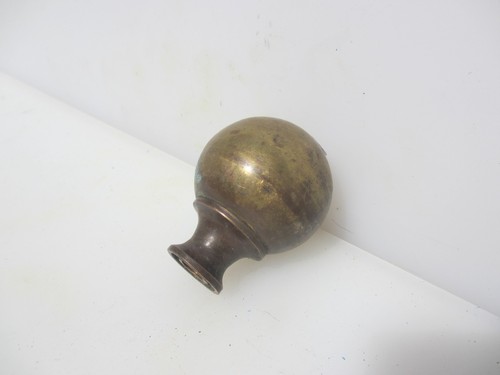 Victorian brass curtain pole - brass,