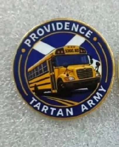 Providence tartan army - tartan, pin