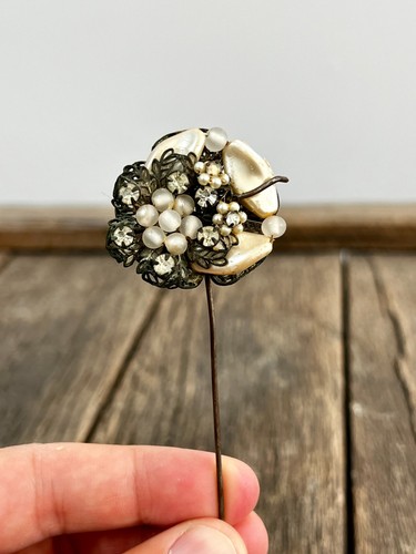 Victorian floral hat - floral, with