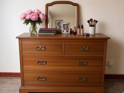 Antique edwardian satin walnut - satin,