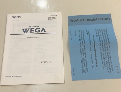 2003 sony trinitron wega - sony,
