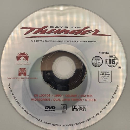 Days thunder dvd - days,