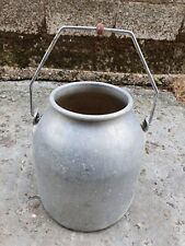 Vintage Large Old Stainless Steel Milk Churn Bucket Garden Interior Planter 