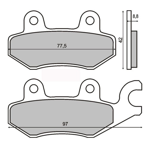 Brake pads agility r16 - pads, 50