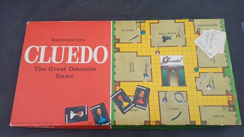 Vintage waddingtons cluedo - vintage,