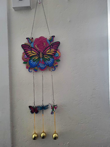 Multicoloured butterfly wind - multicoloured,