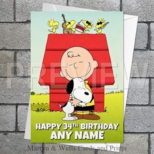 Snoopy birthday card. 5x7