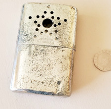 Antique Empire Made Metal Hand Warmer Lightly Cleaned with Patina of Age