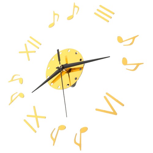 Golden musical note acrylic - golden,