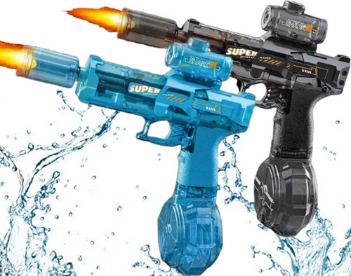 Glow led water gun shark - led,