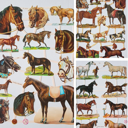 Horse pony retro style paper - horse,
