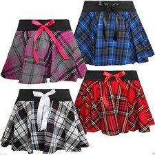 GIRLS CIRCULAR BOW TARTAN