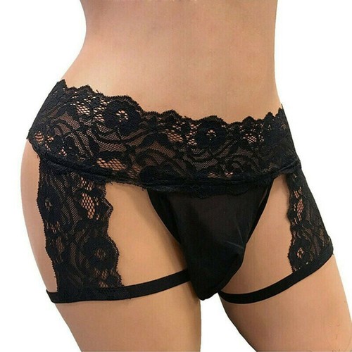 Sexy mens lace brief - lace, thong