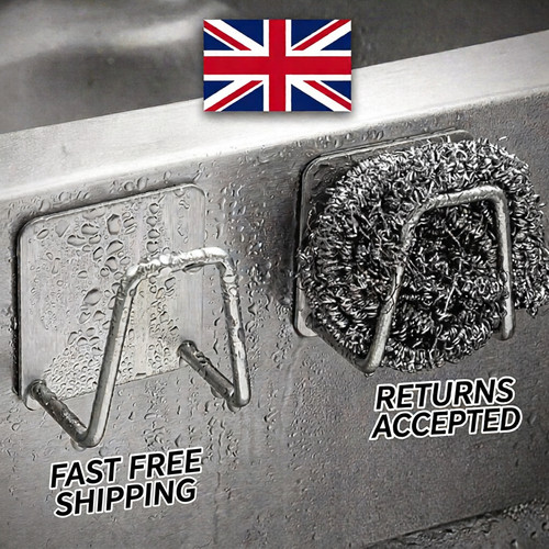 Stainless steel sink - steel, sponge