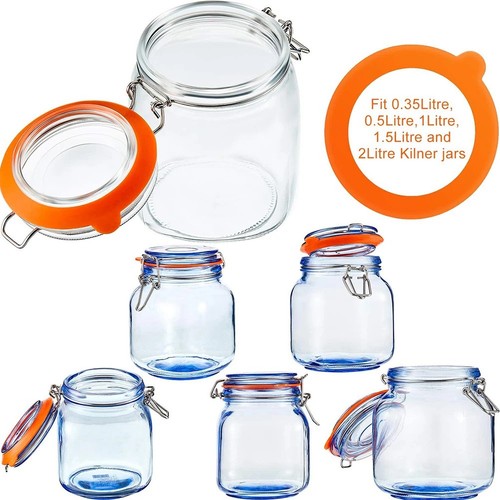 Vintage glass storage jar - glass,