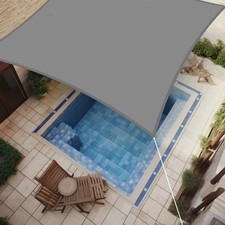 IOAOI Sun Shade Sail 4m x 4m Rectangle Awning Canopy, Waterproof Shade Sail Gard