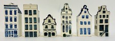 6 RARE KLM Blue Delft Dutch
