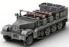 Buildarmy WW2 German Sd.Kfz.7 half-Track Track Model Brick Building Block 562pcs