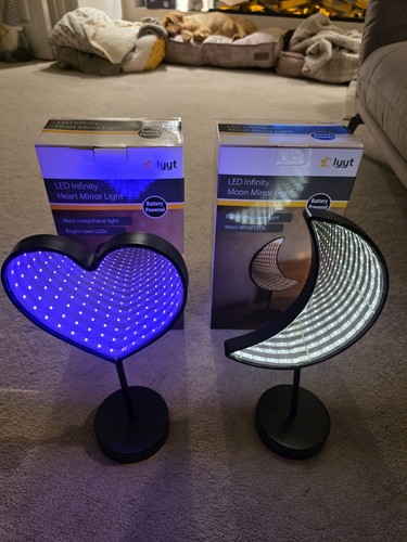 Led infinity moon heart - moon, &