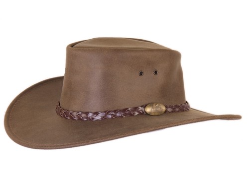 Jacaru swagman leather hat - swagman,