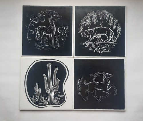 Pilkington vintage tile set - pilkington,