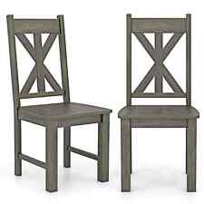 Wooden Dining Chairs Set of 2
