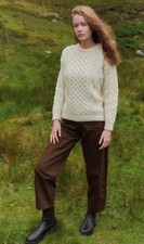 L Aran Woolen  Mill Fisherman’s sweater 