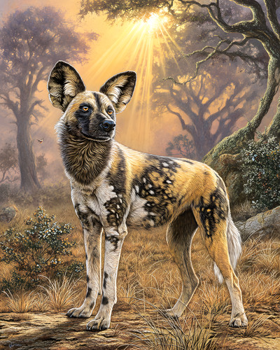 African wild dog - wild,