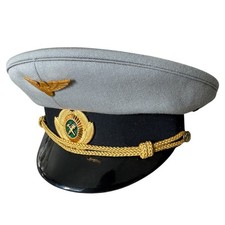 Soviet USSR Railway Senior Officer Uniform Peaked Cap Hat with Metal Badge