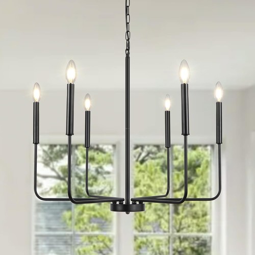 Lynpon black chandelier - black,