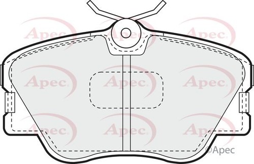 Apec front brake pad - apec, set