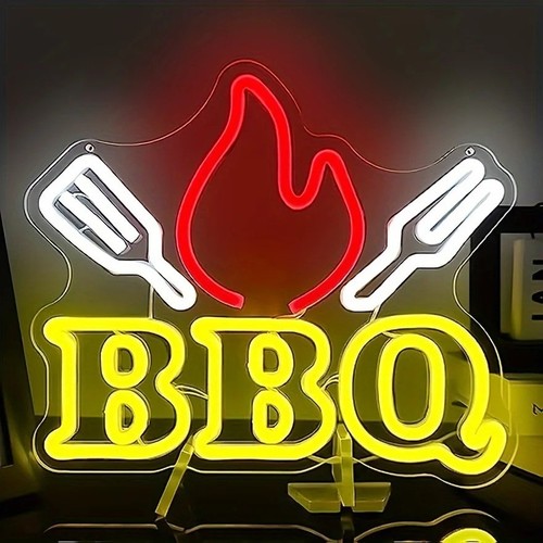 Bbq neon led - home, sign