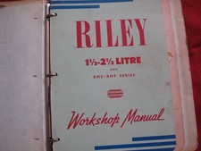 1946-54  RILEY  1 1/2 & 2 1/2 Litre RME RMF  Maintenance Workshop Repair Manual