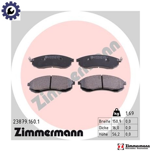 Brake pad set - pad,