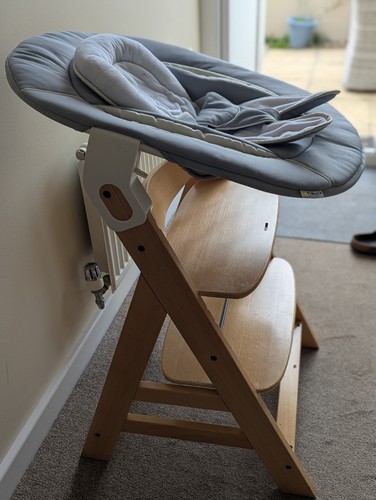Hauck wooden high chair with - hauck,