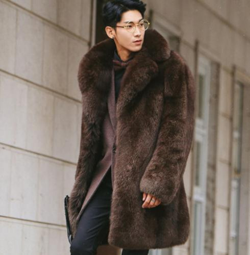 Mens new faux - mens, warm