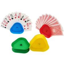 4pcs Card Game Holder Hands-Free Playing Card Holder for Seniors Children Adults