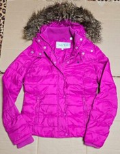 JACK WILLS PINK DOWN PUFFA JACKET SIZE 6 STUNNING COAT EXCELLENT CONDITION