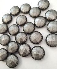 x8 Pewter Look Metal Round