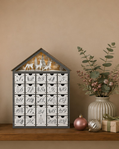 Christmas wooden advent - christmas,
