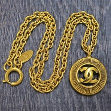 CHANEL Gold Plated CC Logos